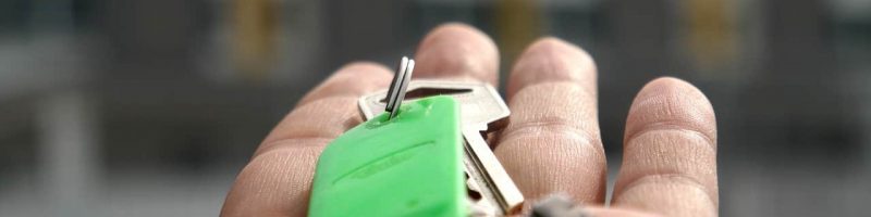 צרור מפתחות ירוק לבית